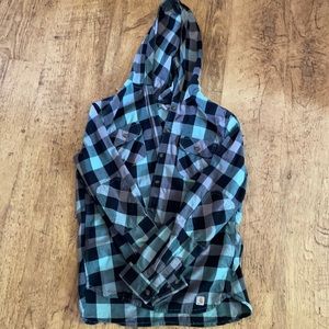 Flannel Carhartt hoodie
